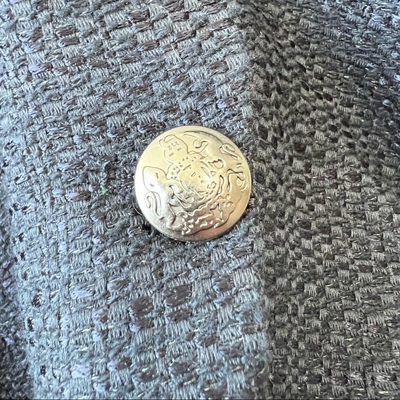 Coldwater Creek navy blue metallic textured blazer jacket Size 16 - Picture 9 of 11